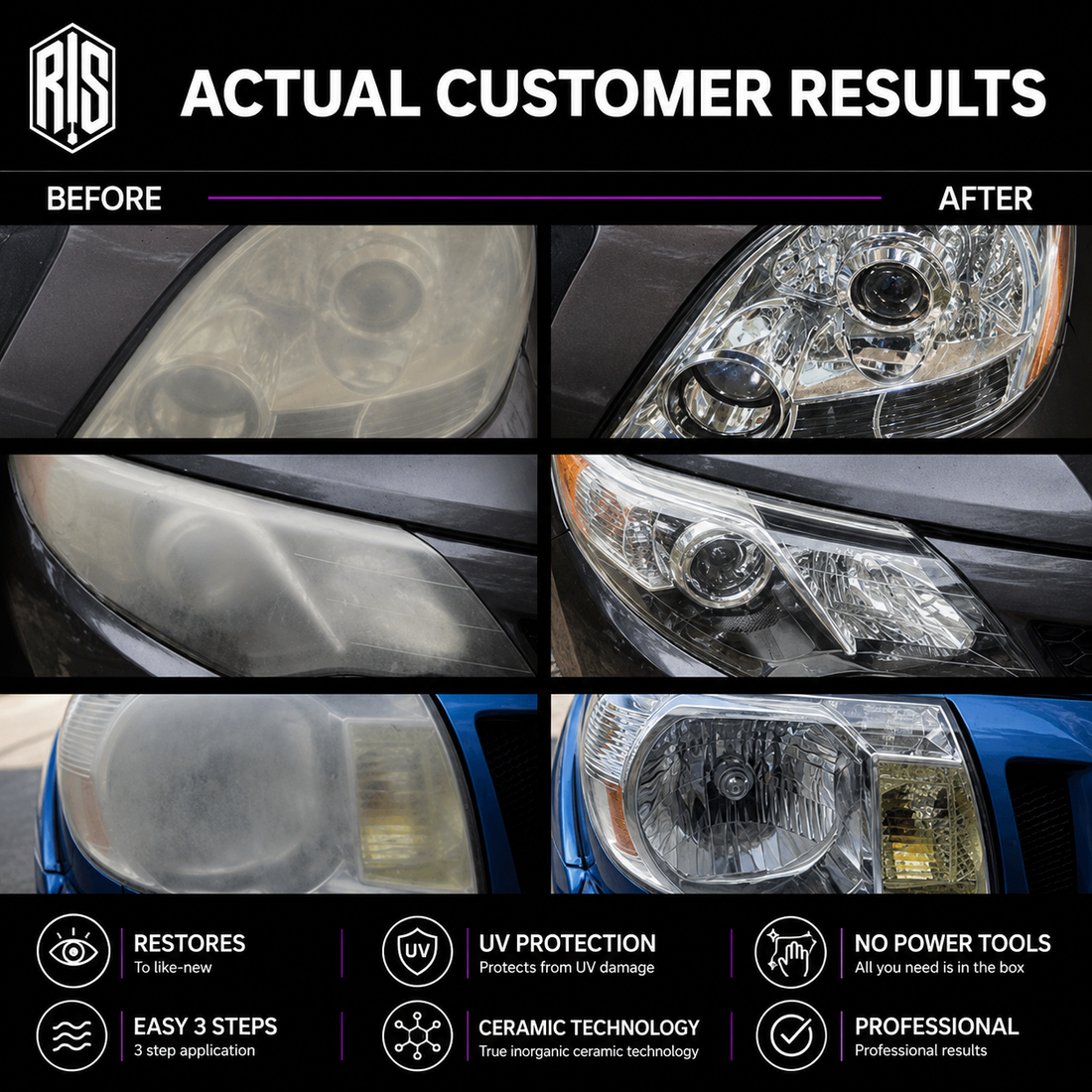 Headlight Restoration Kit 3